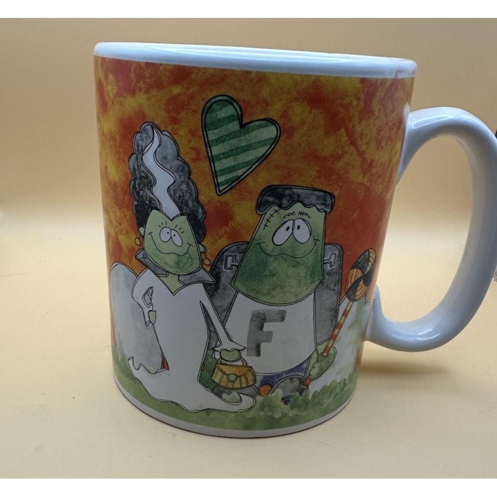 Housewares‎ Halloween Frankenstein And Bride Mug